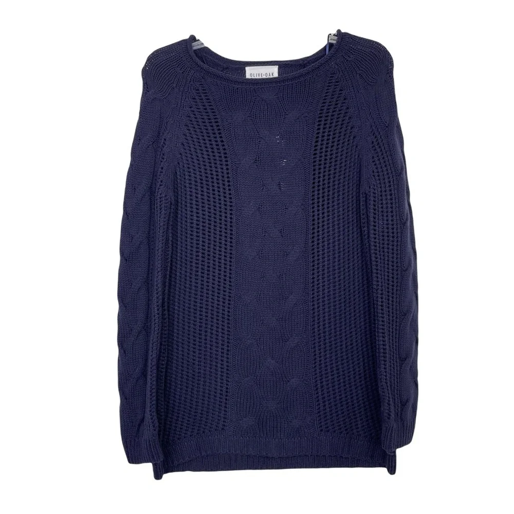 Stitch Fix l Olive & Oak Nikola Cable Knit Sweater, Medium